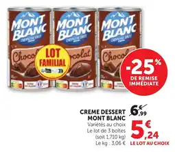 Bi1 MONT BLANC Creme dessert offre