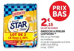 Bi1 Lustucru Gnocchi Star Poêler offre