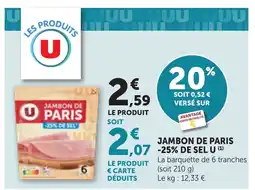 Bi1 JAMBON DE PARIS offre