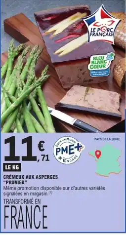 E.Leclerc CRÉMEUX AUX ASPERGES "PRUNIER" offre