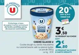 Maximarché CREME GLACEE U offre