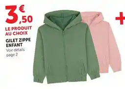 Super U GILET ZIPPE ENFANT offre