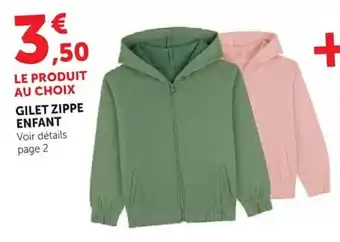 GILET ZIPPE ENFANT