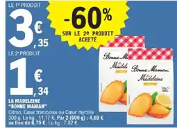 E.Leclerc Bonne Maman Madeleine offre