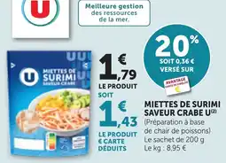 Bi1 U Miettes de surimi offre