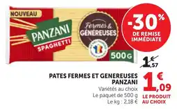 Maximarché PANZANI PATES FERMES ET GENEREUSES offre