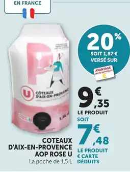 Bi1 COTEAUX D'AIX-EN-PROVENCE AOP ROSE U offre