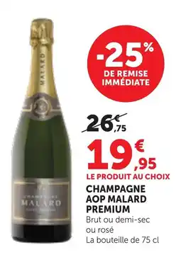 Bi1 MALARD Champagne offre