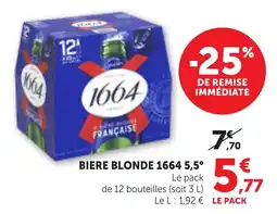 Maximarché 1664 BIERE BLONDE offre