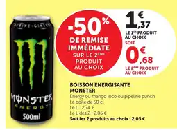Maximarché MONSTER Energy offre