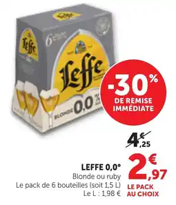 Maximarché Leffe 0,0° offre