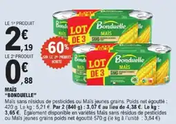 E.Leclerc Bonduelle Maïs offre
