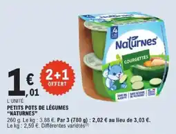 E.Leclerc Naturnes PETITS POTS DE LÉGUMES offre