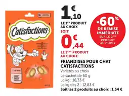 Maximarché Catisfactions Friandises pour chat offre
