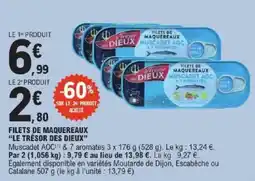 E.Leclerc Le Trésor des Dieux Filets de Maquereaux offre