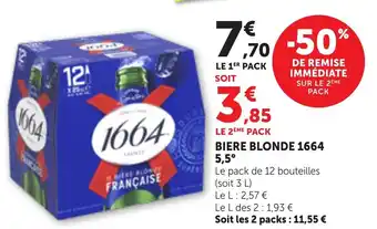 Bi1 1664 Bière blonde offre