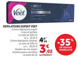 Maximarché VEET Crème dépilatoire expert offre