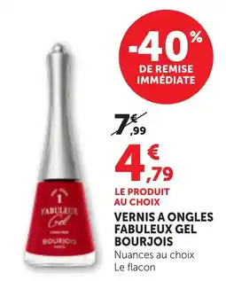 Bi1 BOURJOIS Vernis à ongles Fabuleux Gel offre