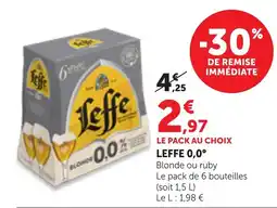 Bi1 Leffe 0,0° offre
