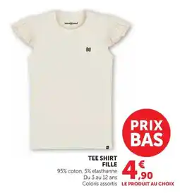 Super U Animalier Tee shirt fille offre