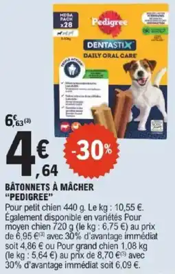 E.Leclerc Pedigree Bâtonnets à mâcher offre