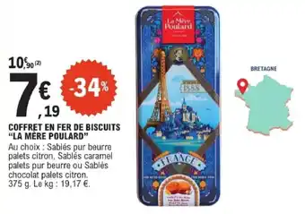 La Mère Poulard COFFRET EN FER DE BISCUITS