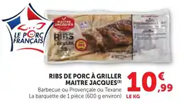 Bi1 MAITRE JACQUES RIBS DE PORC À GRILLER offre