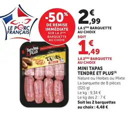 Bi1 Tendre Plus Mini Tapas offre