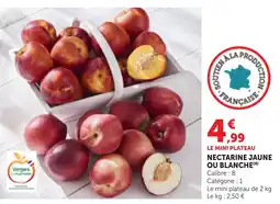 Bi1 NECTARINE JAUNE OU BLANCHE offre