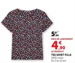 Super U TEE SHIRT FILLE offre