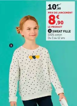 Super U SWEAT FILLE offre