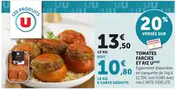 Bi1 Tomates farcies et riz U offre