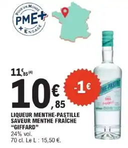 E.Leclerc Giffard Liqueur menthe-pastille offre
