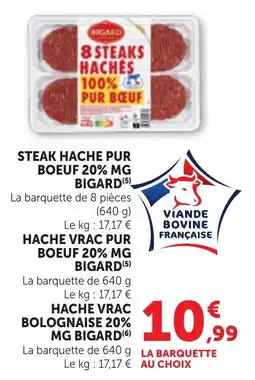 Bi1 BIGARD HACHE VRAC BOLOGNAISE 20% MG offre