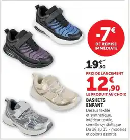 Super U Baskets enfant offre