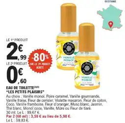 E.Leclerc Les Petits Plaisirs Vanille Monoï offre