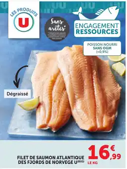 Bi1 LES PRODUITS U FILET DE SAUMON ATLANTIQUE DES FJORDS DE NORVEGE offre