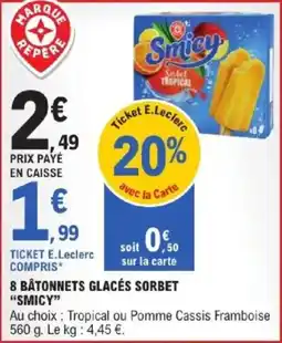 E.Leclerc Smicy Sorbet offre