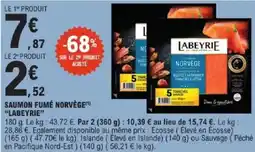 E.Leclerc LABEYRIE SAUMON FUMÉ NORVÈGE offre