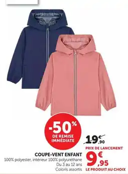 Super U COUPE-VENT ENFANT offre