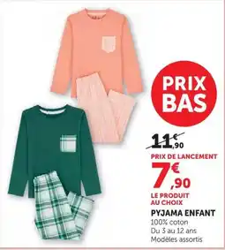 Super U PYJAMA ENFANT offre