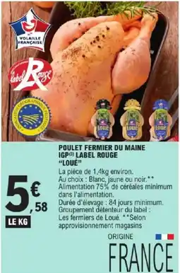 E.Leclerc Loué Poulet fermier du Maine offre
