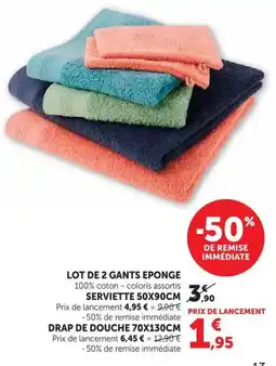 Super U GANTS EPONGE offre