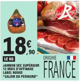 E.Leclerc Label Rouge Jambon sec supérieur offre