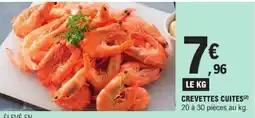 E.Leclerc CREVETTES CUITES offre