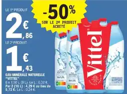 E.Leclerc Vittel Eau Minérale Naturelle offre