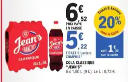 E.Leclerc Jean's COLA CLASSIQUE offre