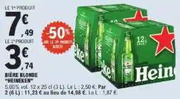 E.Leclerc Heineken Bière blonde offre