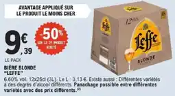 E.Leclerc Leffe Bière blonde offre
