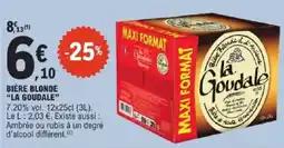 E.Leclerc La Goudale Bière blonde offre